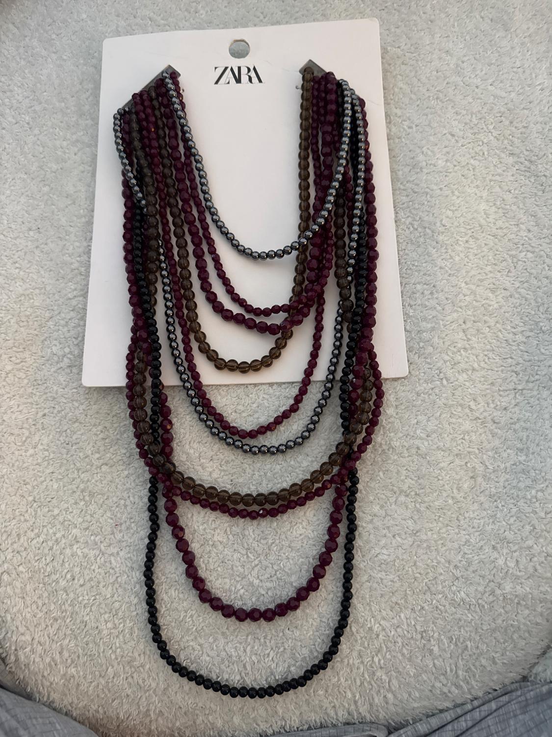 BEADED WATERFALL NECKLACE