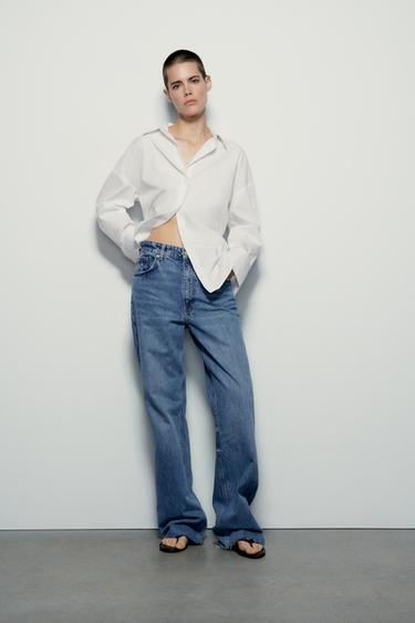 BASIC POPLIN SHIRT - White by Zara - Image 0