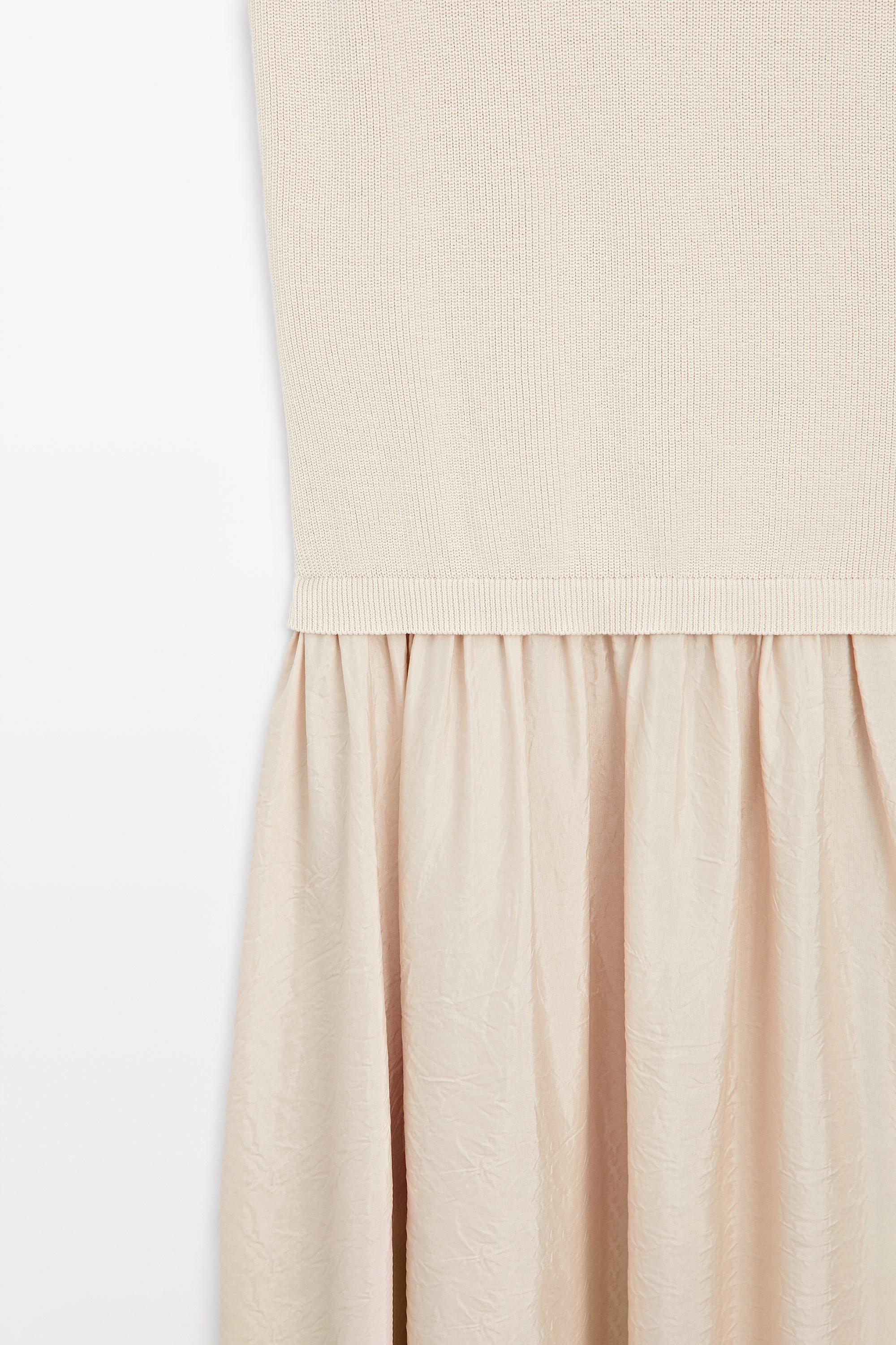 Contrast strappy dress