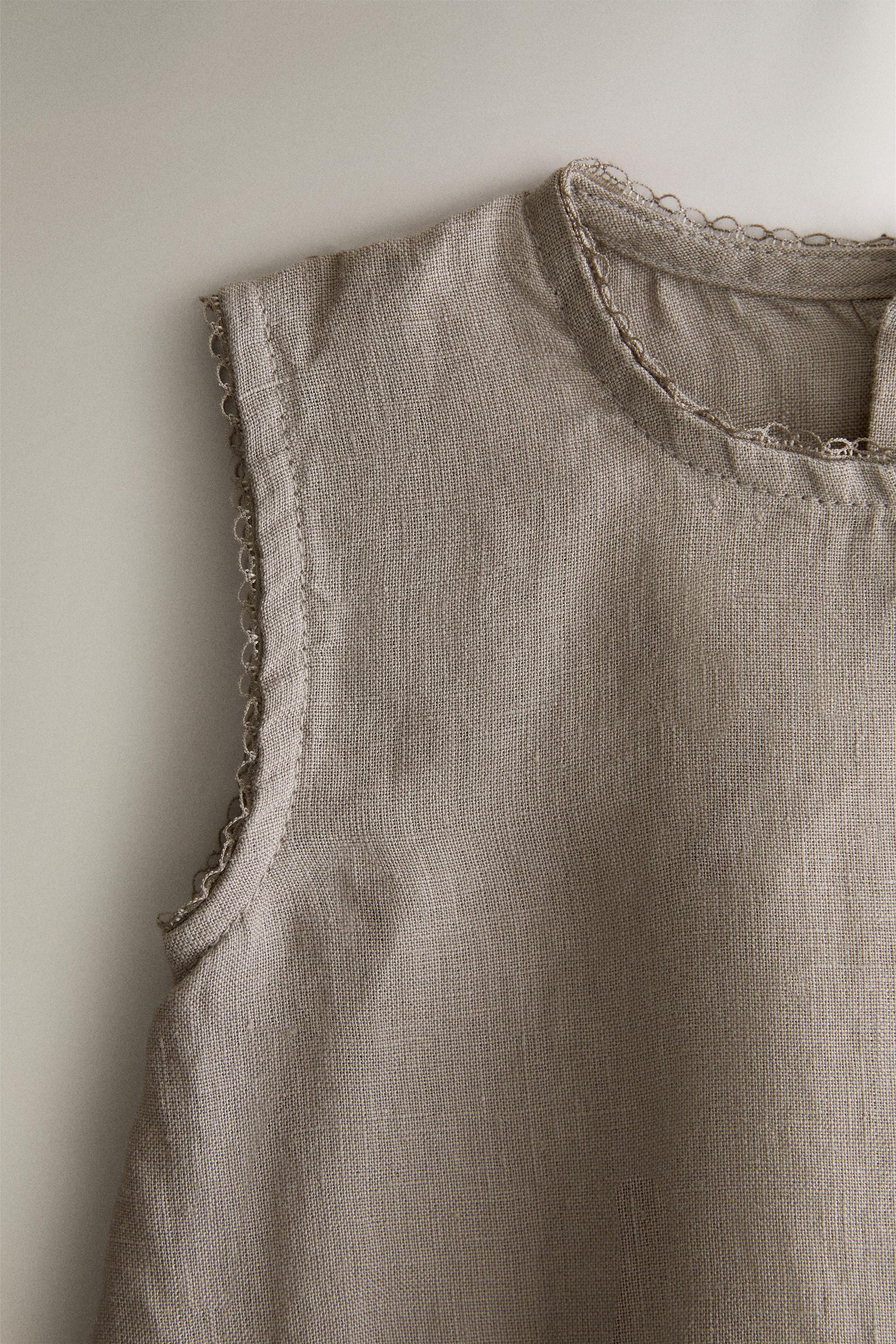 Боди BABY для детей, лён — Zara — фото 3
