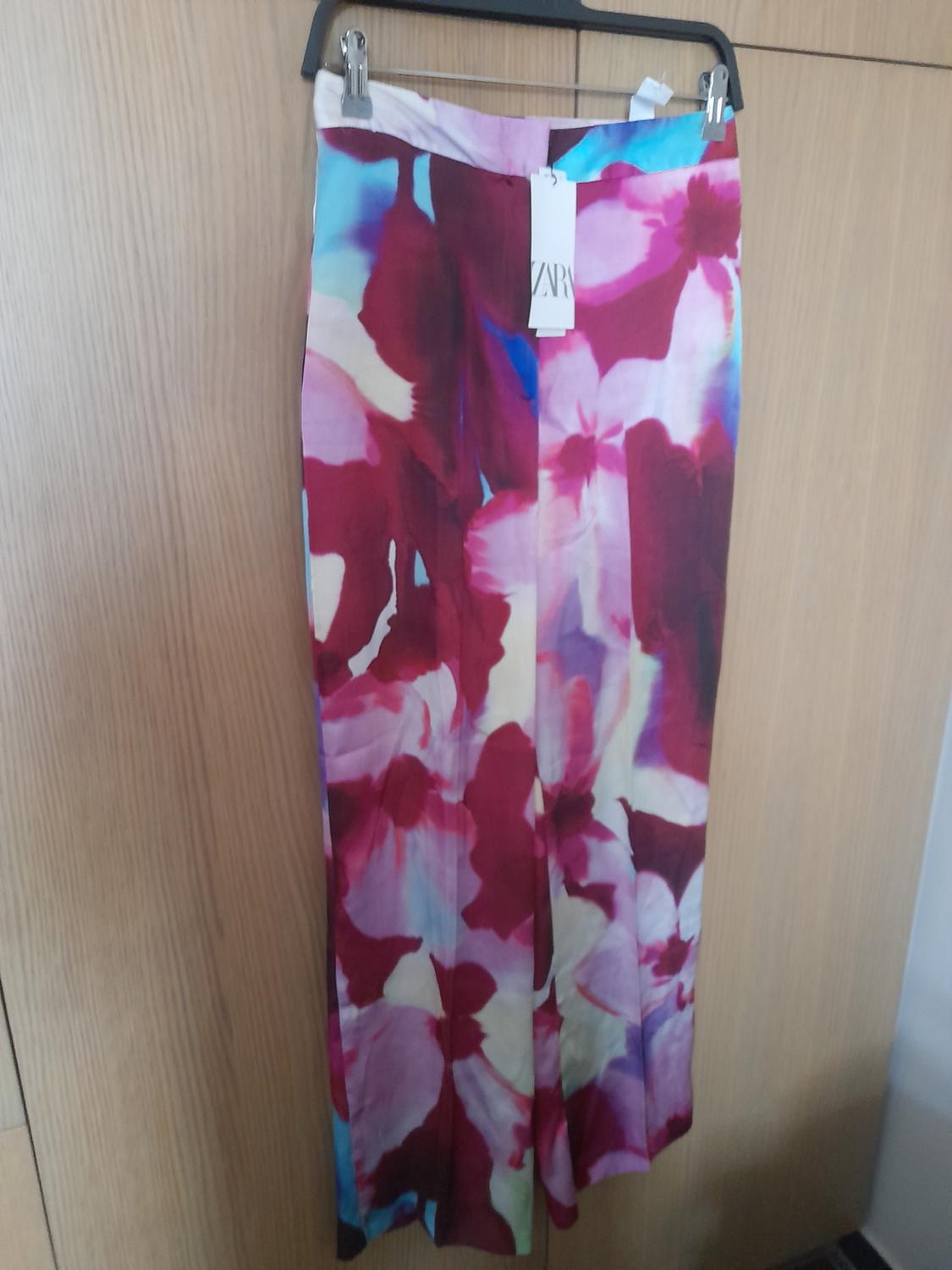 SATIN PRINTED TROUSERS