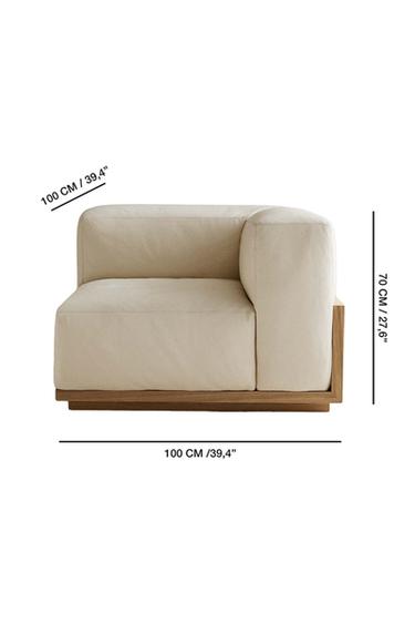 SOFA 02 | RIGHT CORNER MODULE - Ecru by Zara - Image 5