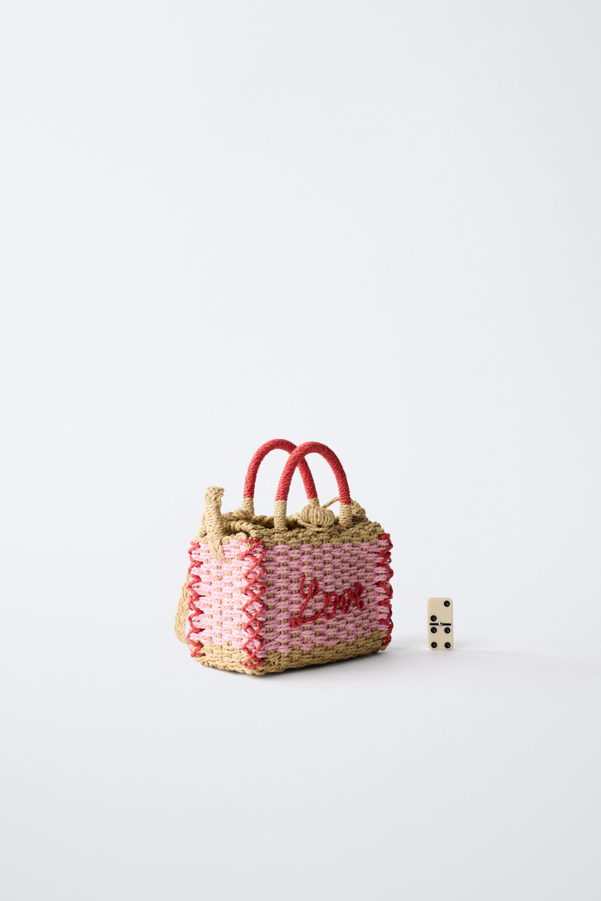 SAC BANDOULIÈRE EFFET RAFIA