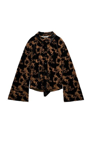 PRINTED VELVET SHIRT