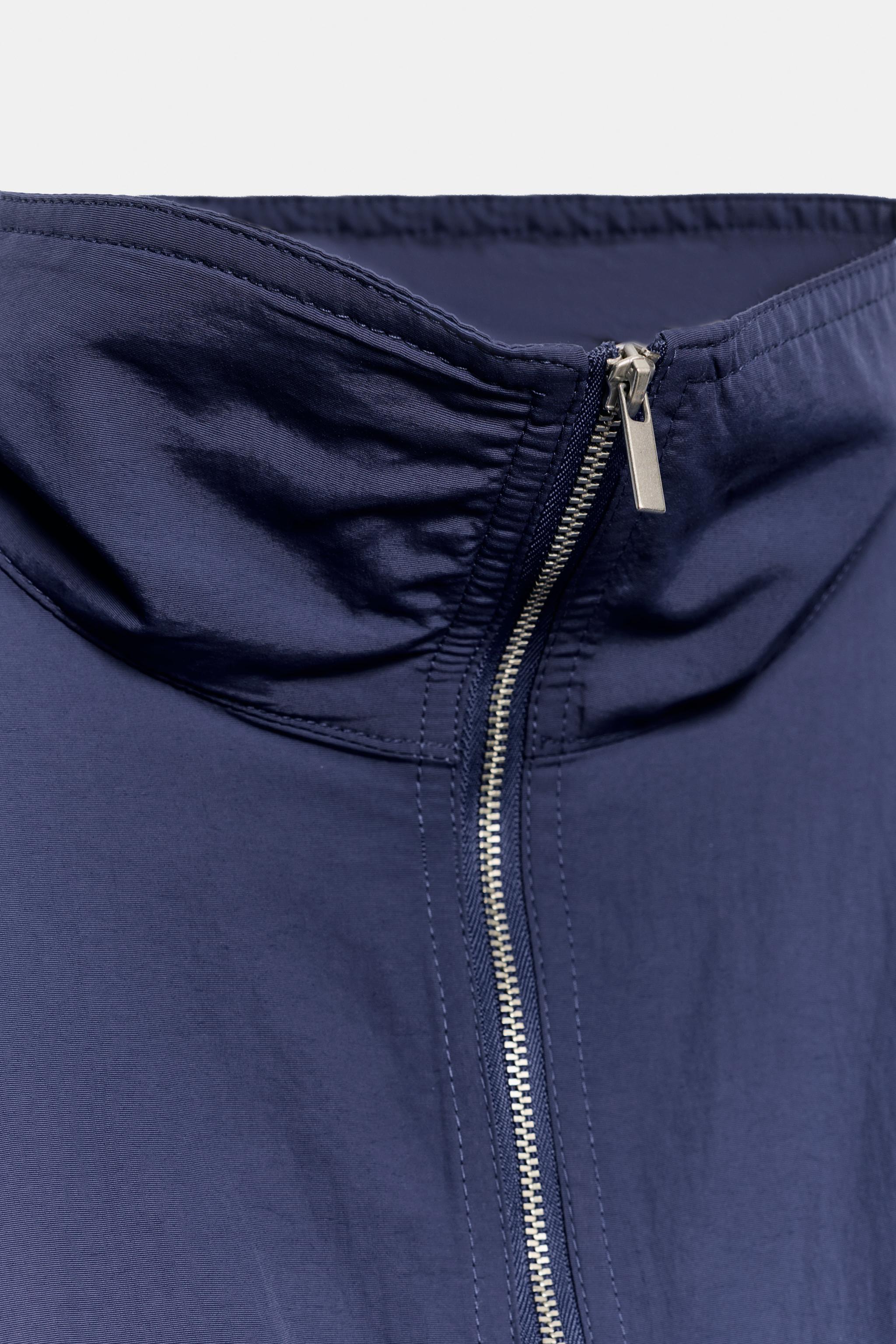 Женские куртки Zara TECHNICAL FABRIC JACKET — фото 9