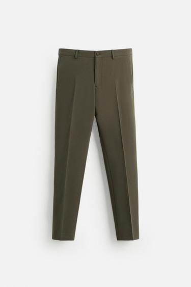 COMFORT SUIT TROUSERS - Brown by Zara