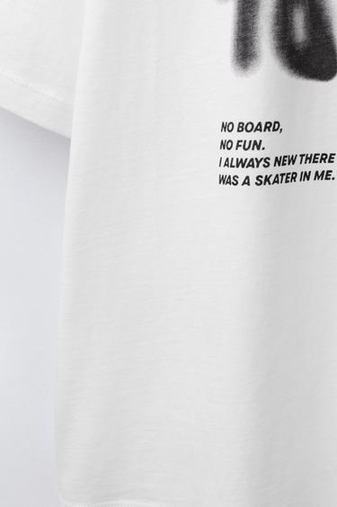 GRAFFITI PRINT T-SHIRT - White de Zara - Image 3