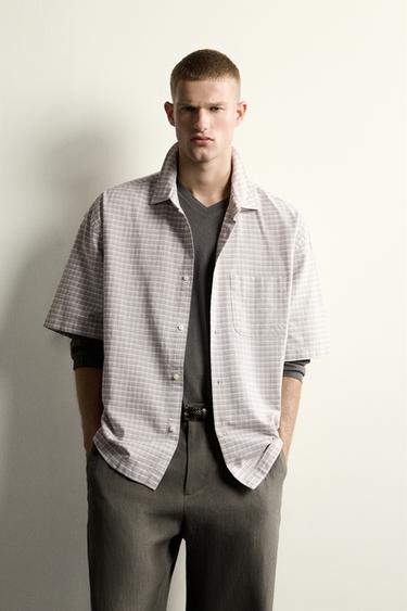 OVERSIZE FIT OXFORD SHIRT - Light grey by Zara