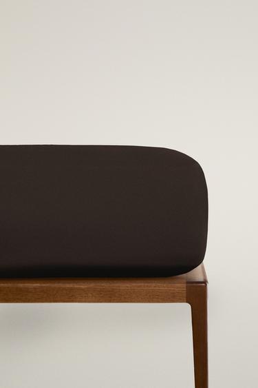 SATEEN FITTED SHEET | 40 CM HIGH (300 THREAD COUNT) - Brown by Zara