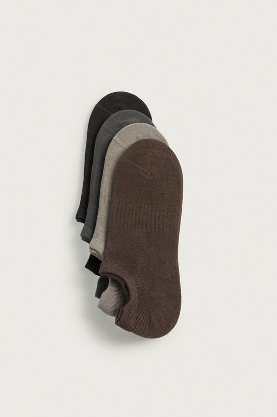 PACK OF 4 NO-SHOW SOCKS - various by Zara - Image 0