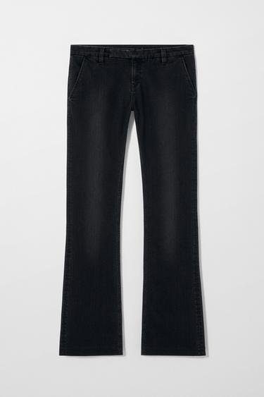 JEAN ÉVASÉ TAILLE BASSE KATE MOSS X ZARA - Noir de Zara - Image 1