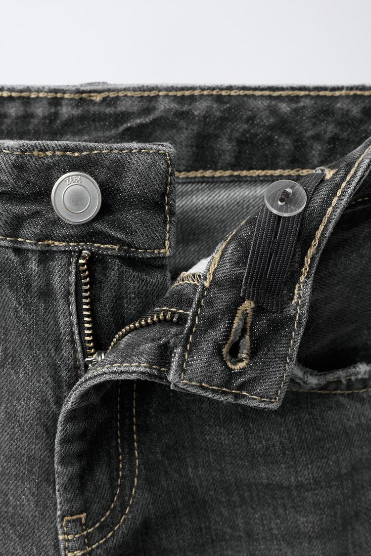 Jeans de pierna recta con rotos 3