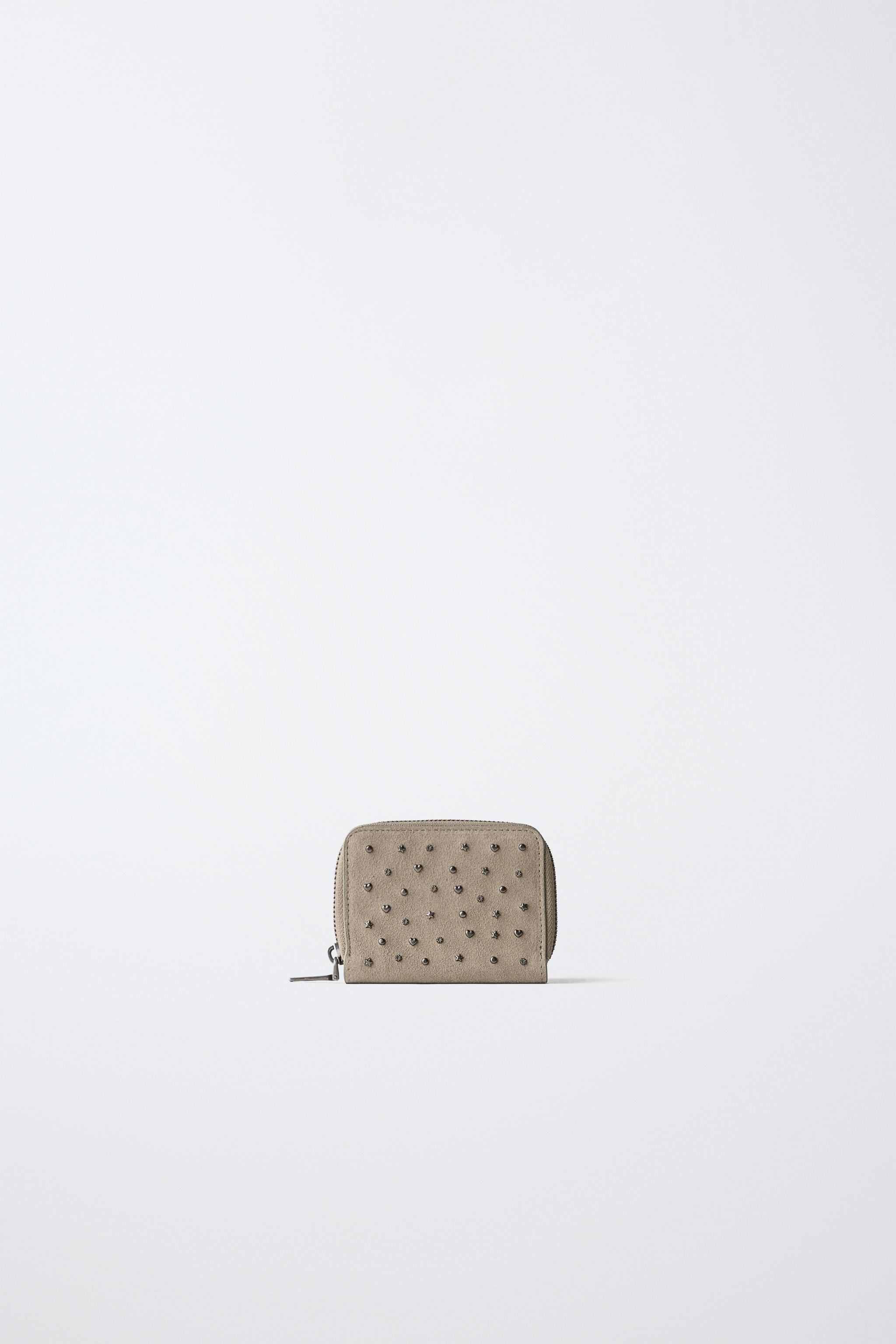 LEATHER STUDDED WALLET