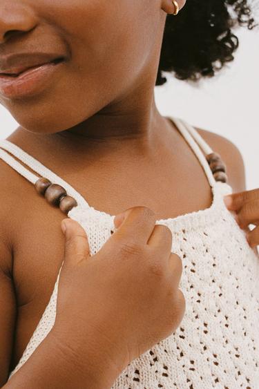 TOP DE MALHA COM MISSANGAS - Cru da Zara