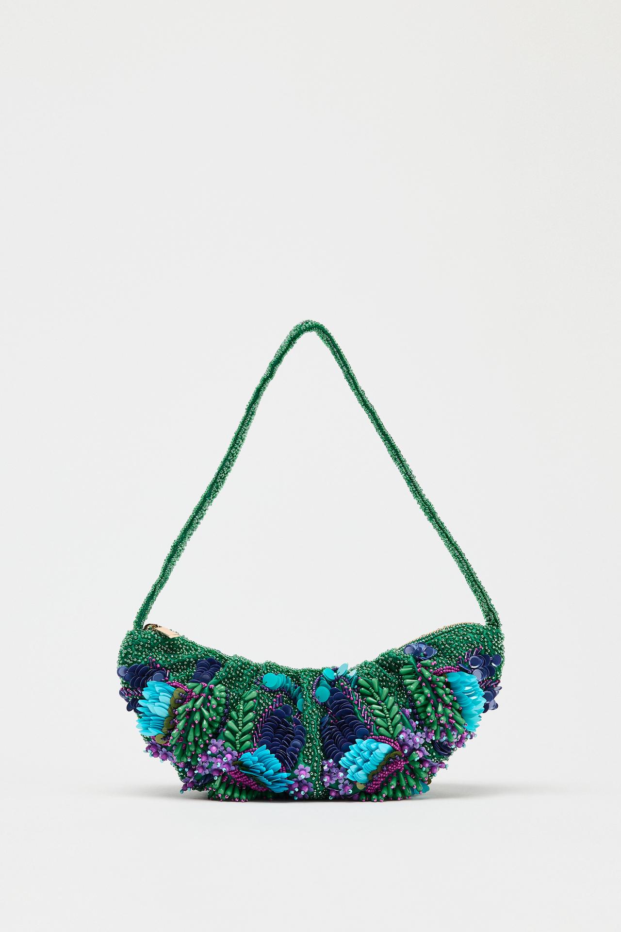 BEADED SHOULDER BAG