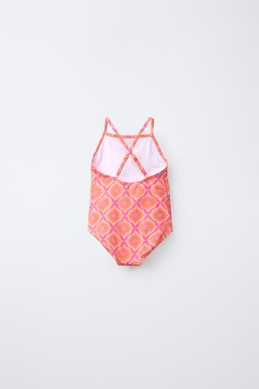 1-6 ANS / MAILLOT DE BAIN À IMPRIMÉ SOLEILS - Fuchsia de Zara - Image 1