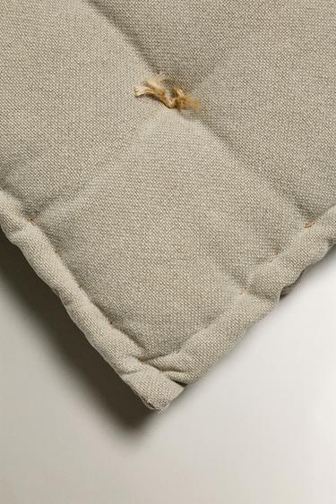 SEAT CUSHION WITH TOPSTITCHING - Blue marl by Zara - Image 1