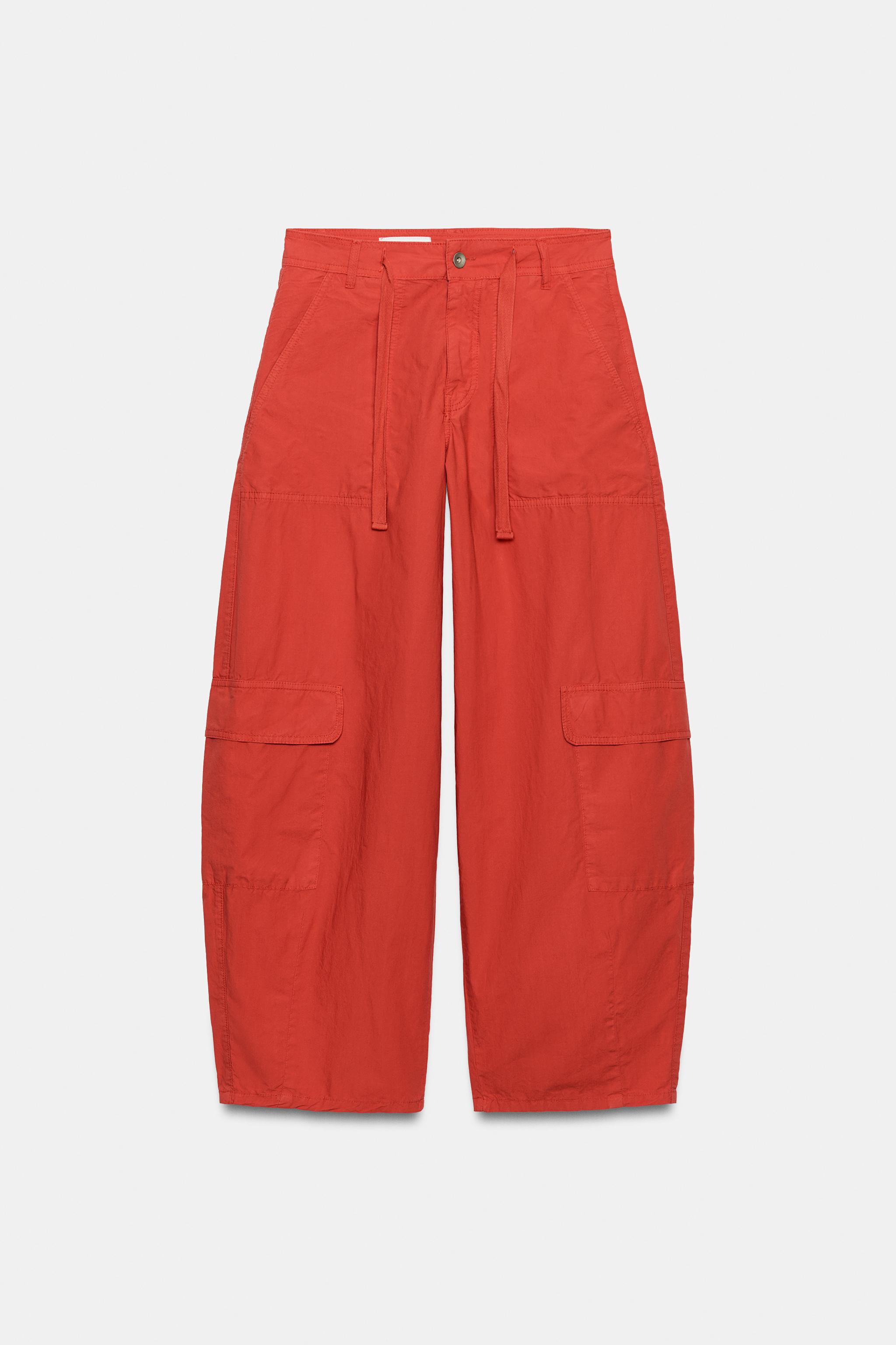 Zara OVERSIZE KARGO PANTOLON görsel 6