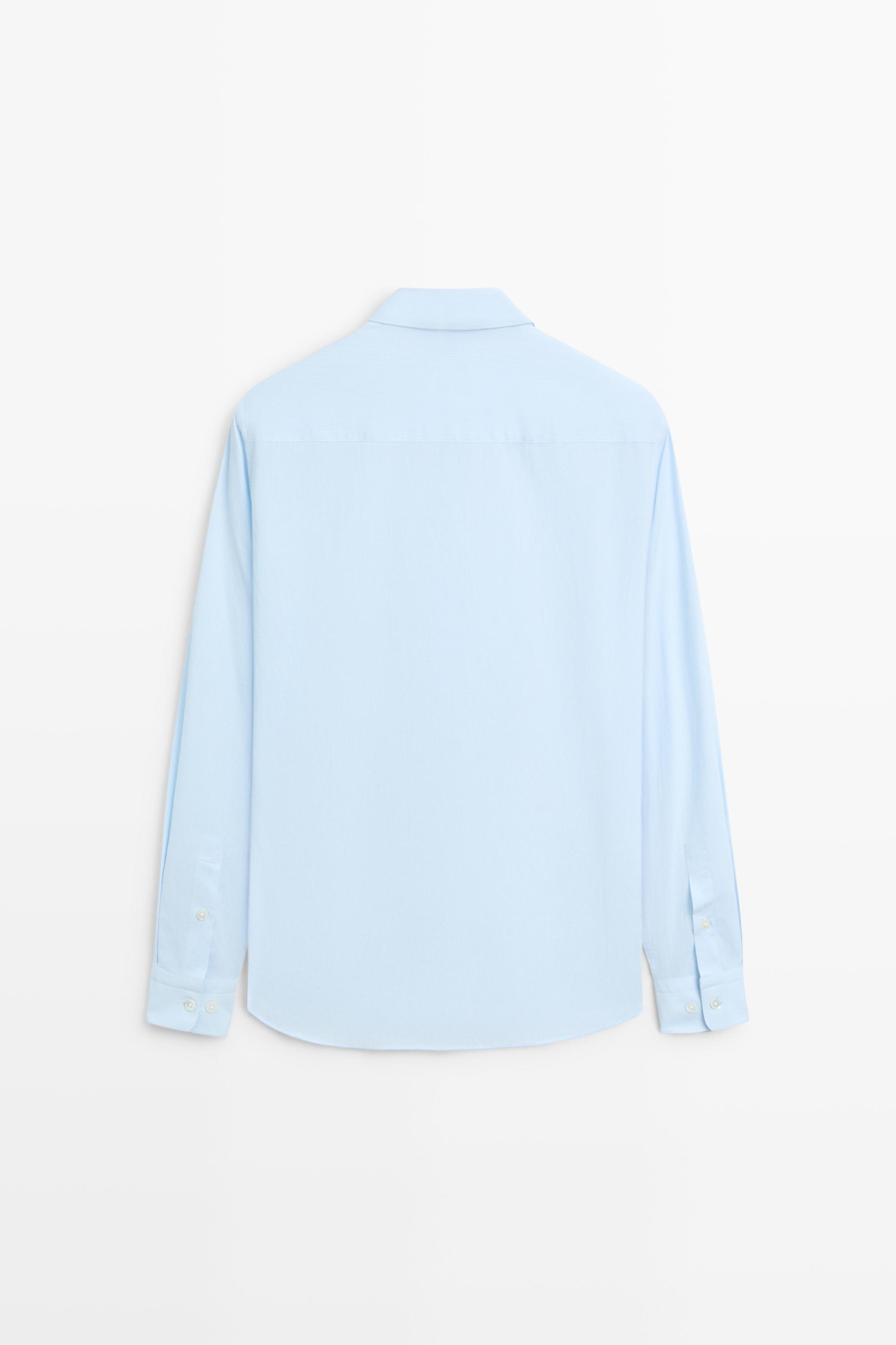 100% Cotton Pinstriped Shirt