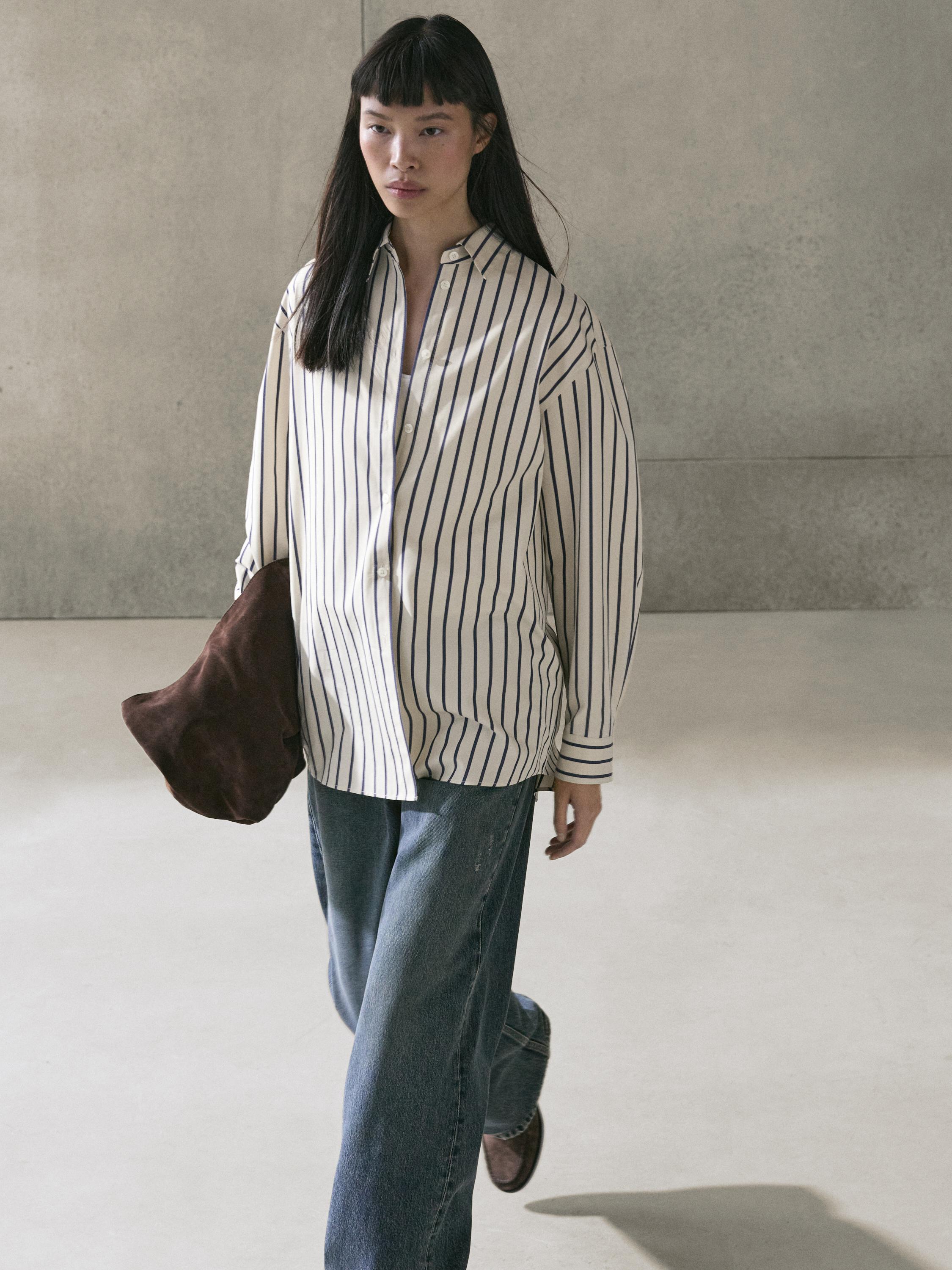 100% cotton striped shirt