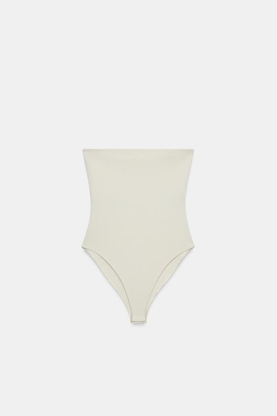 BODY BANDEAU BÁSICO - Blanco roto de Zara - Imagen 0
