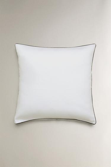 SATEEN PILLOWCASE WITH PIPING - Black by Zara - Image 2