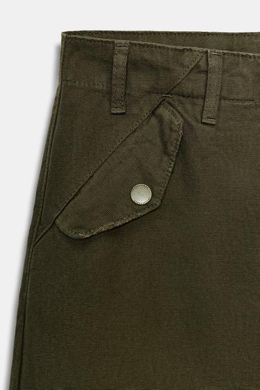 PANTALÓN CARGO ZW COLLECTION - Khaki de Zara