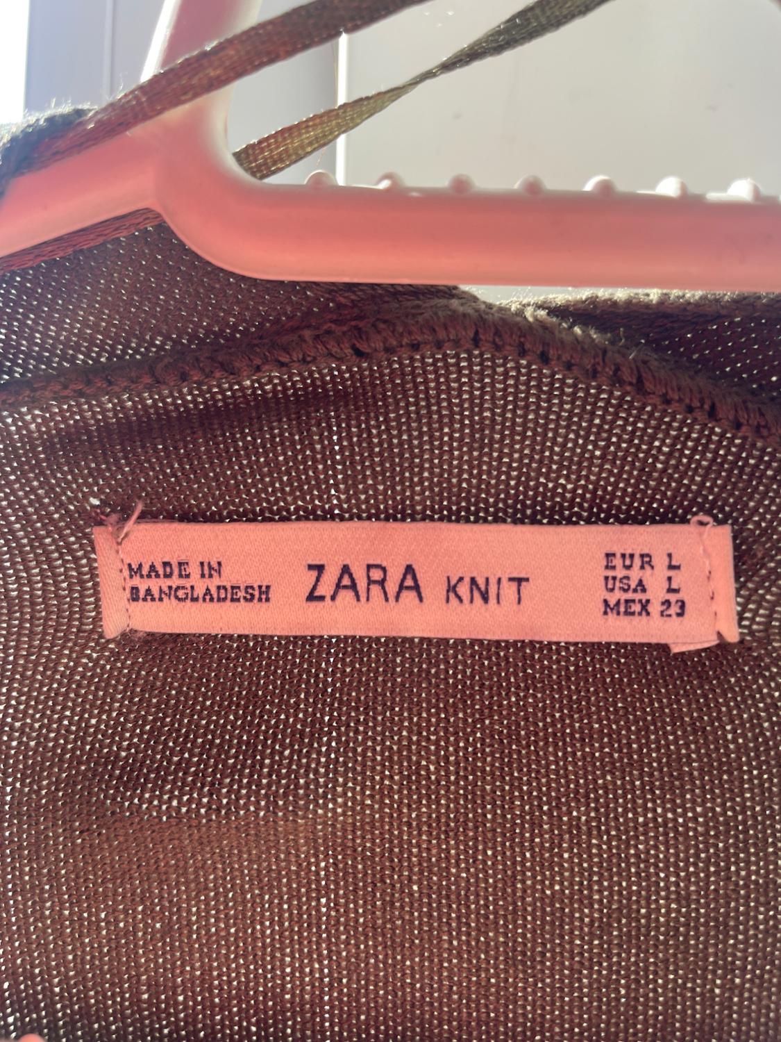 CHAQUETILLA LARGA COLOR CAQUI TALLA L - Image 8