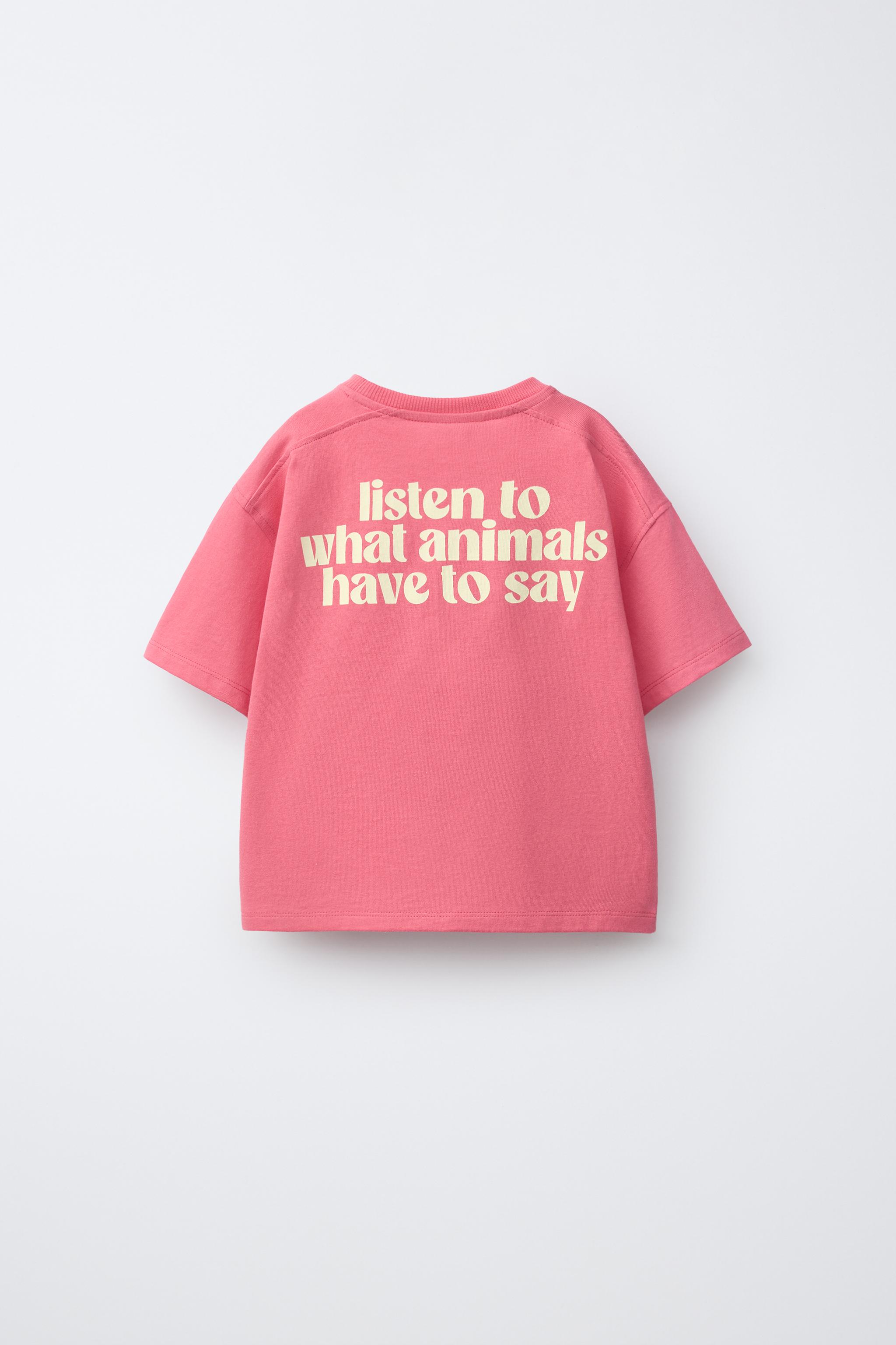 スターパッチTシャツ - ウォッシュピンク | ZARA Japan / 日本