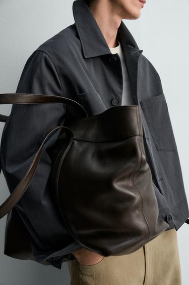 RELAXED FIT COTTON JACKET - Blue / Grey by Zara - Image 4