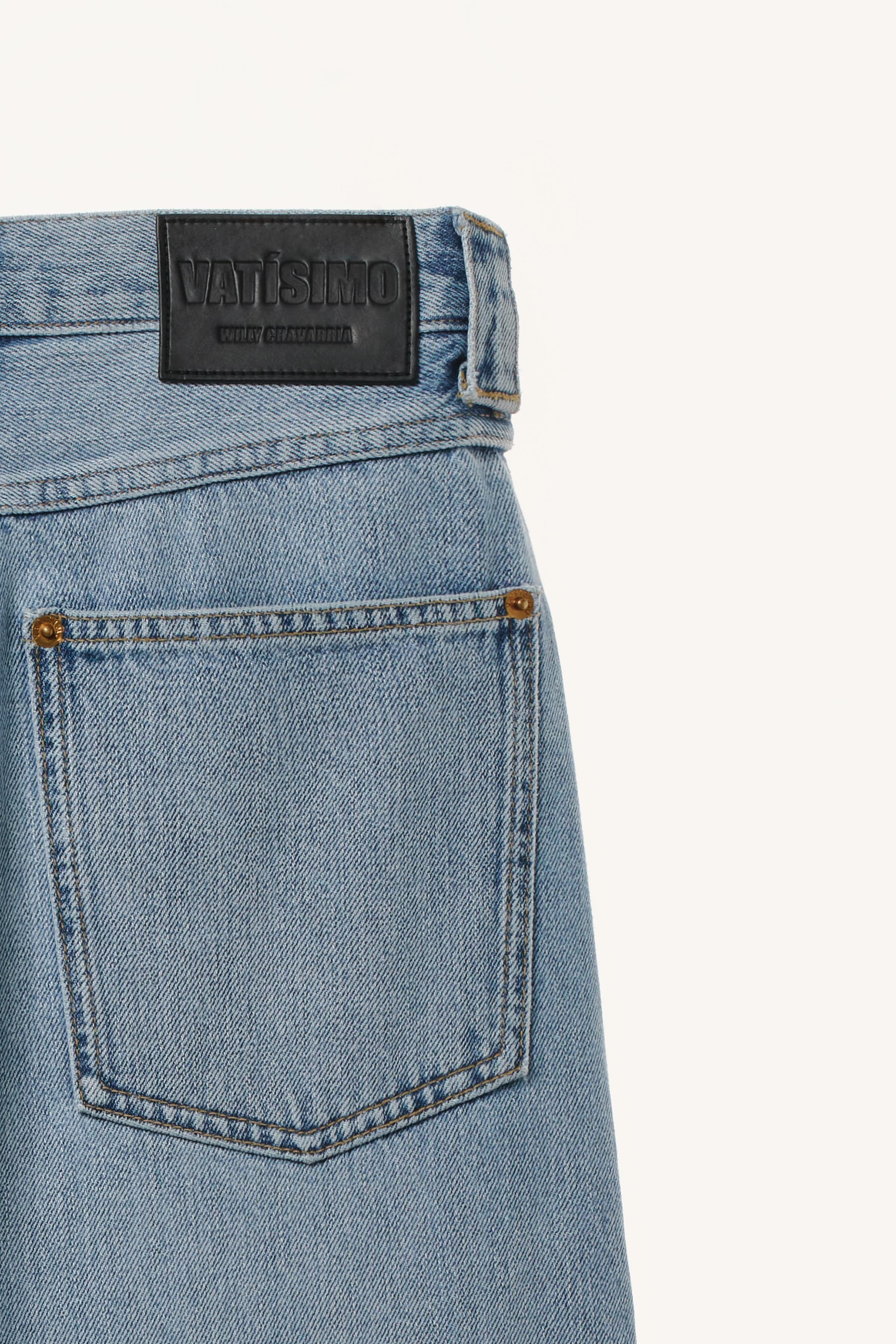 WILLY CHAVARRIA X ZARA MID-RISE WIDE LEG JEANS