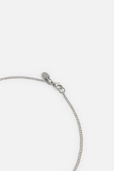 CHAIN WITH COMBINED PENDANTS - Silver by Zara - Image 4