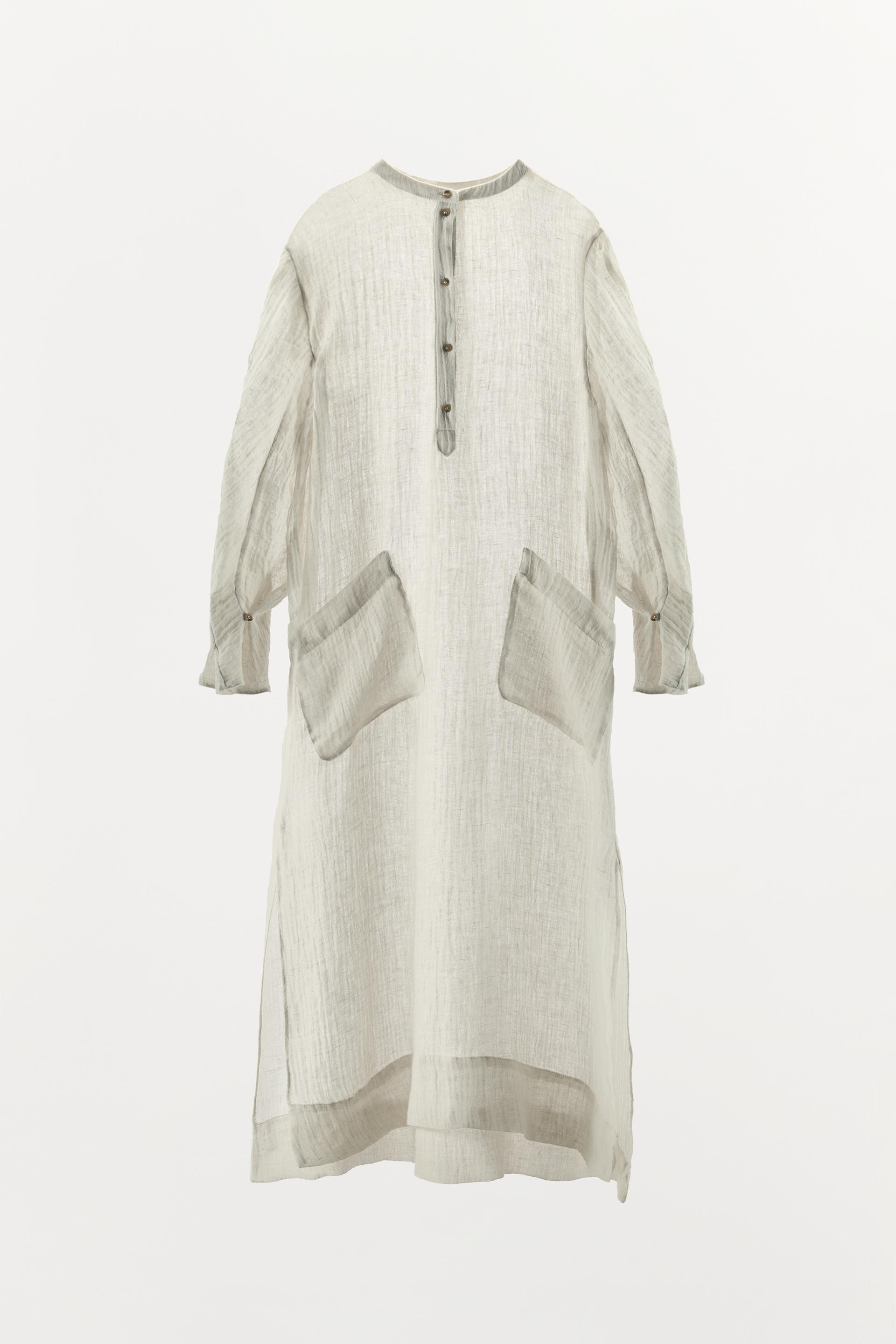 100% LINEN TUNIC DRESS thumbnail 6