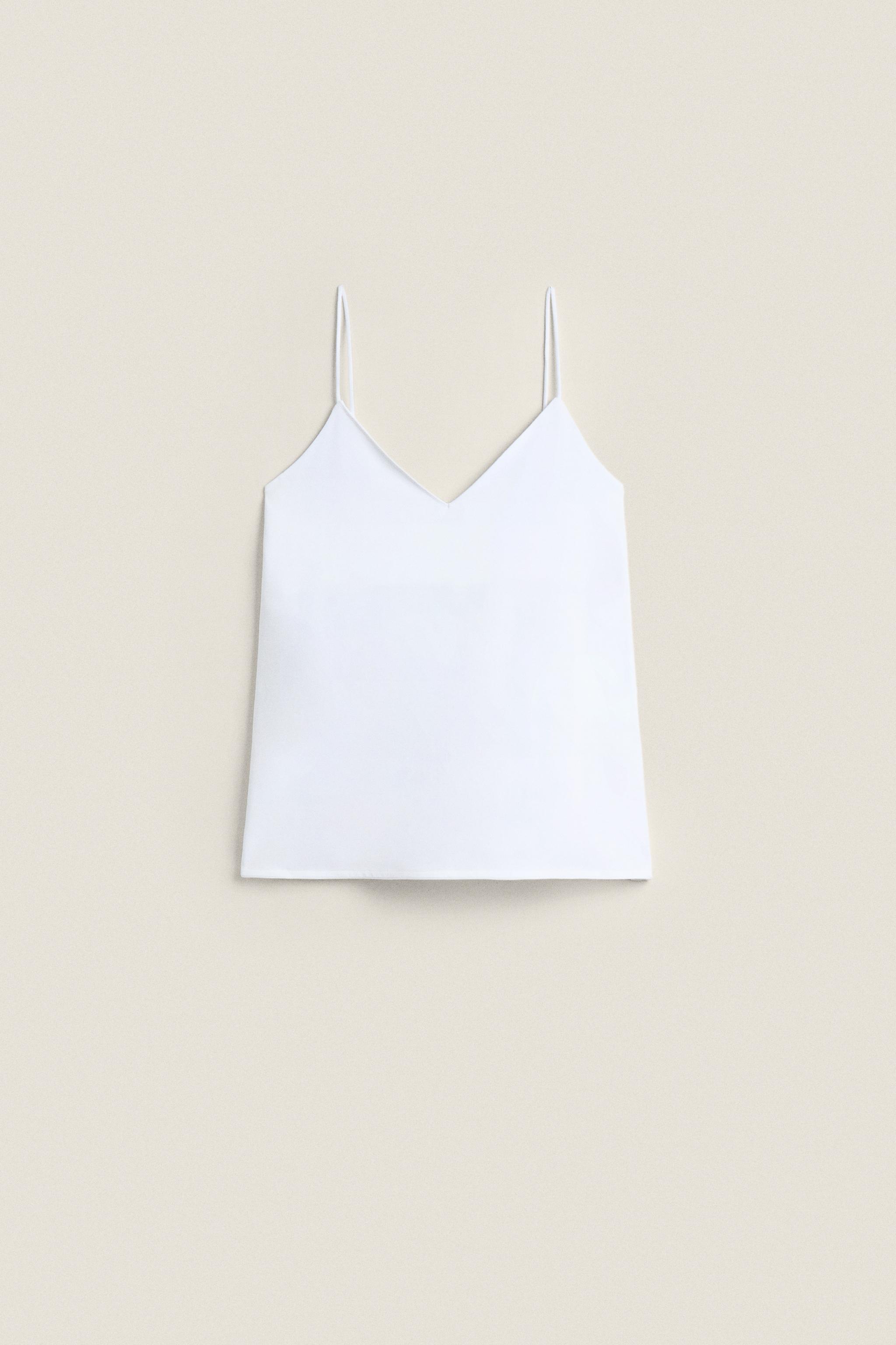 Top tirantes blanco zara sale