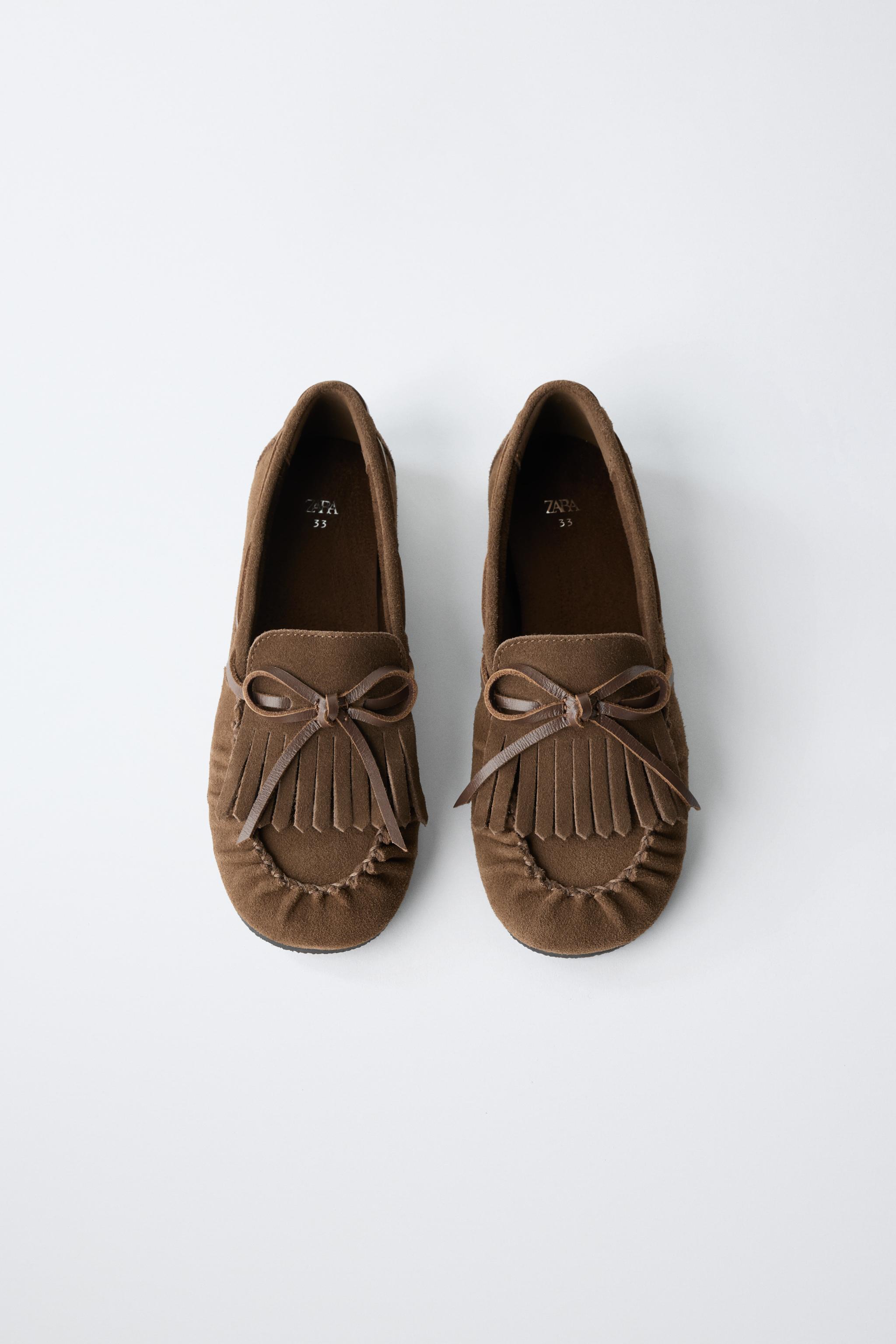 Детские туфли Zara FRINGED LOAFERS — фото 5