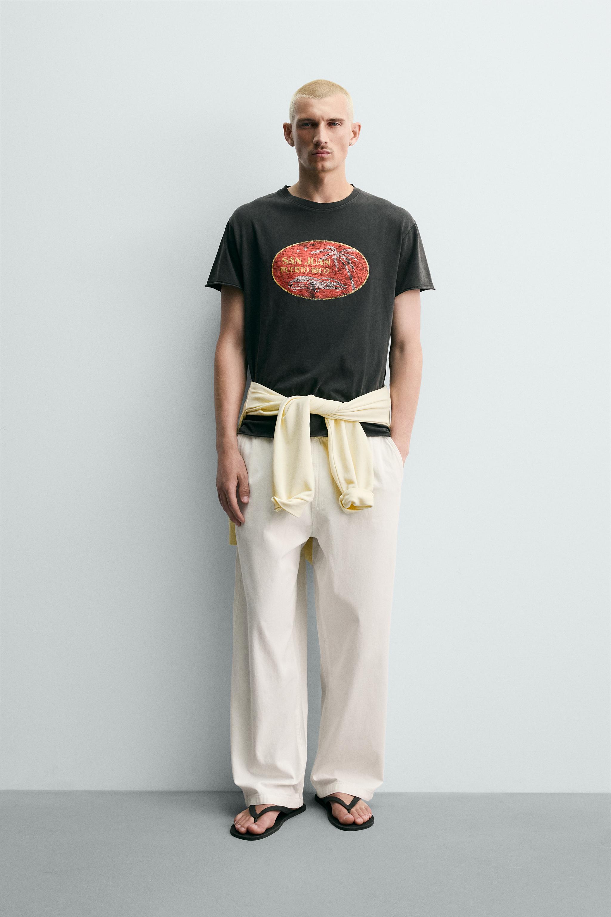 Zara RELAXED FIT BALIK SIRTI PANTOLON