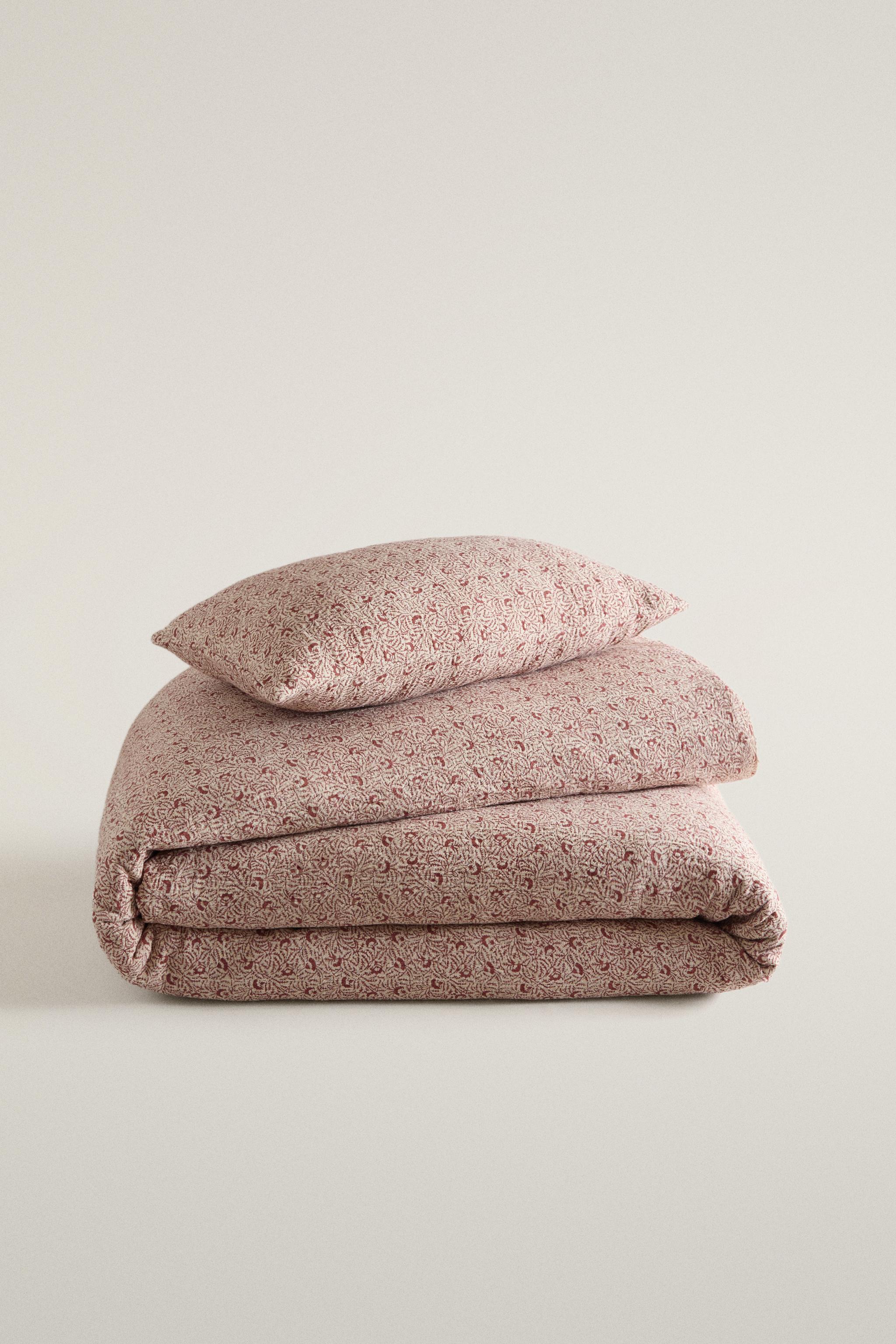 LINEN COTTON BRANCHES BEDSPREAD