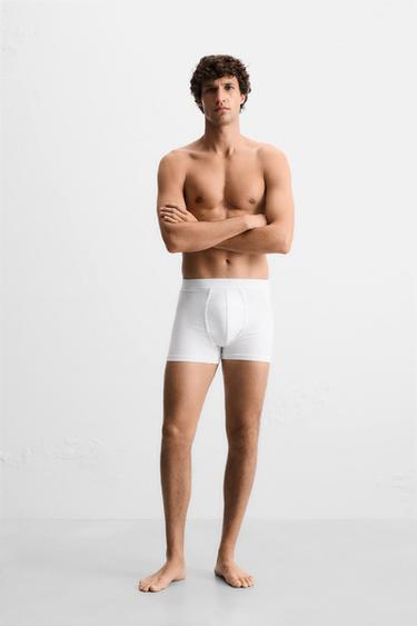 Zara 3 PACK OF BASIC BOXERS - White - Image 0