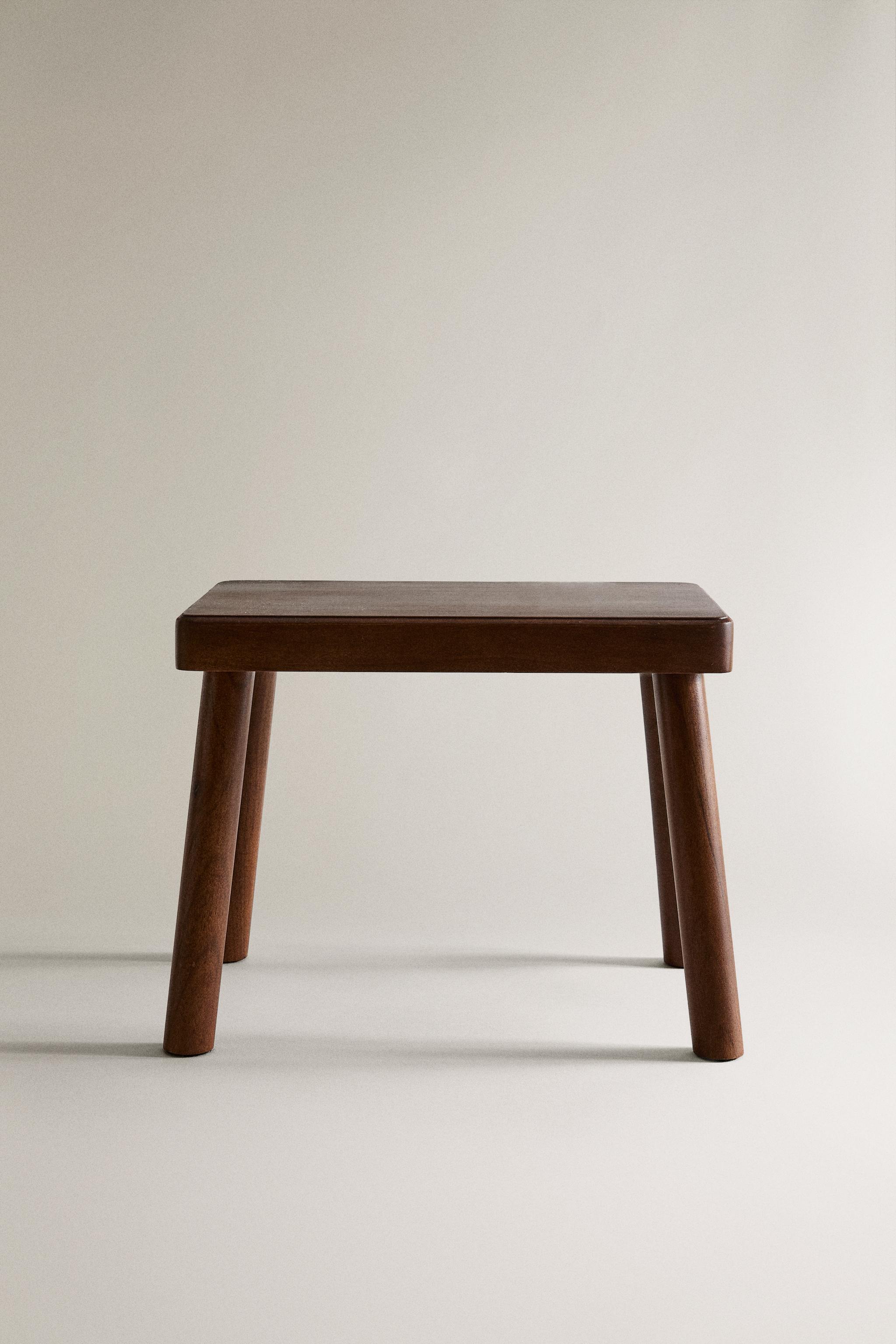 【ZARA 】木製スツール 廃盤 ELM WOOD STOOL - Brown | ZARA Canada