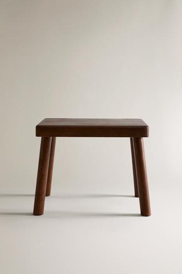 ACACIA WOOD STOOL - Brown by Zara