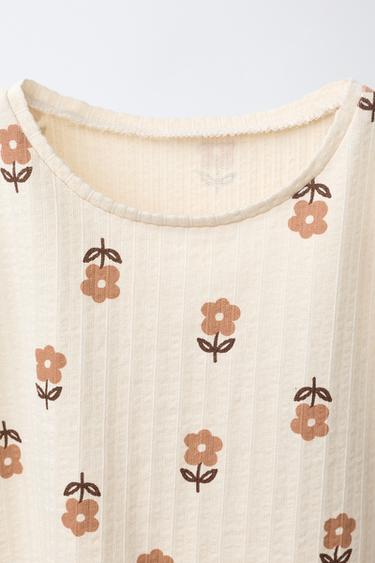 LACE PRINT T-SHIRT - Ecru by Zara - Image 2