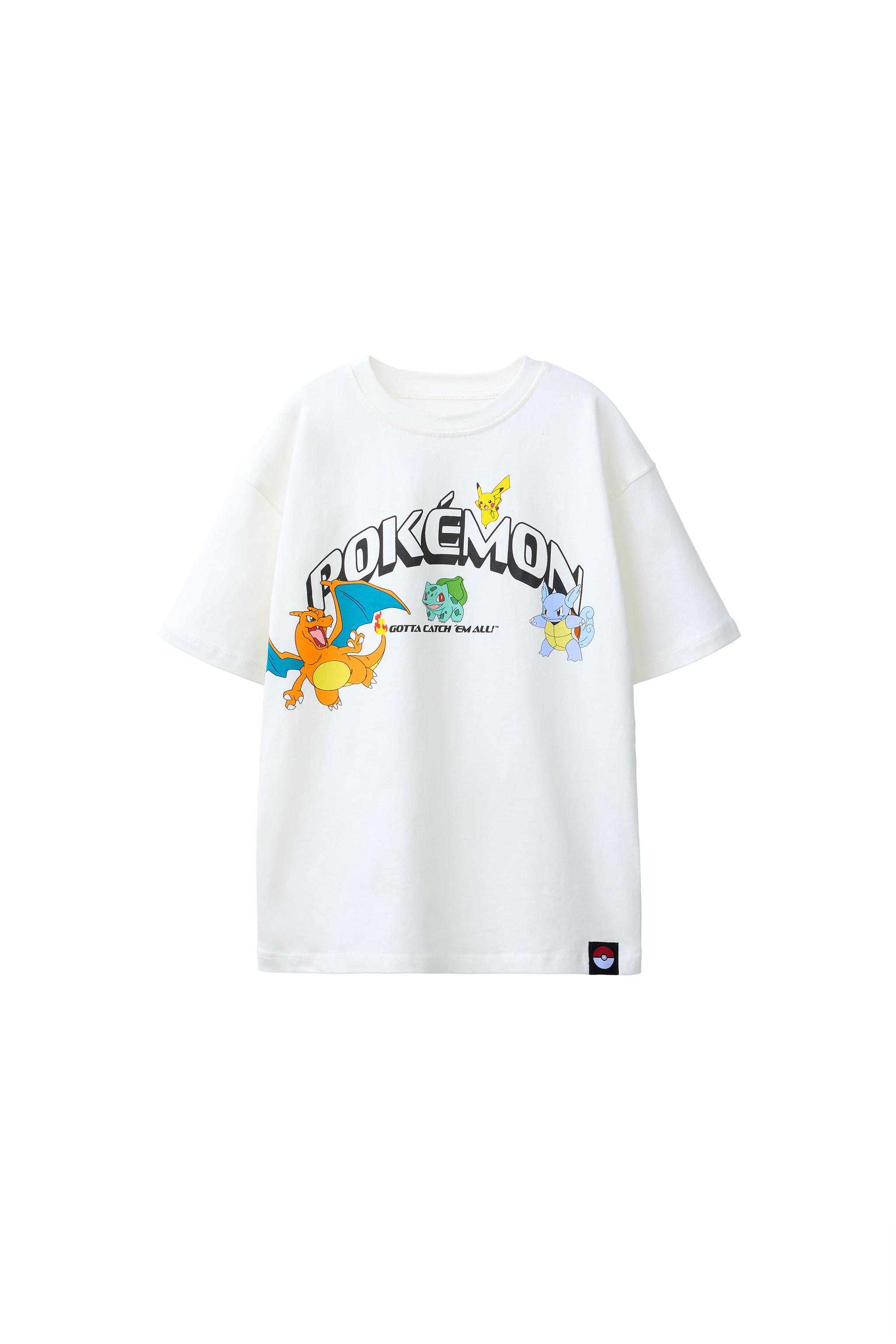 POKÉMON ™ PRINTED T-SHIRT - Oyster-white | ZARA New Zealand