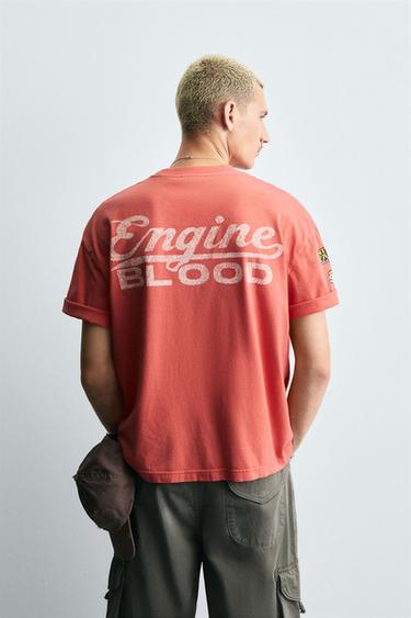 MOTOR GRAPHICS T-SHIRT - Reddish by Zara - Image 2