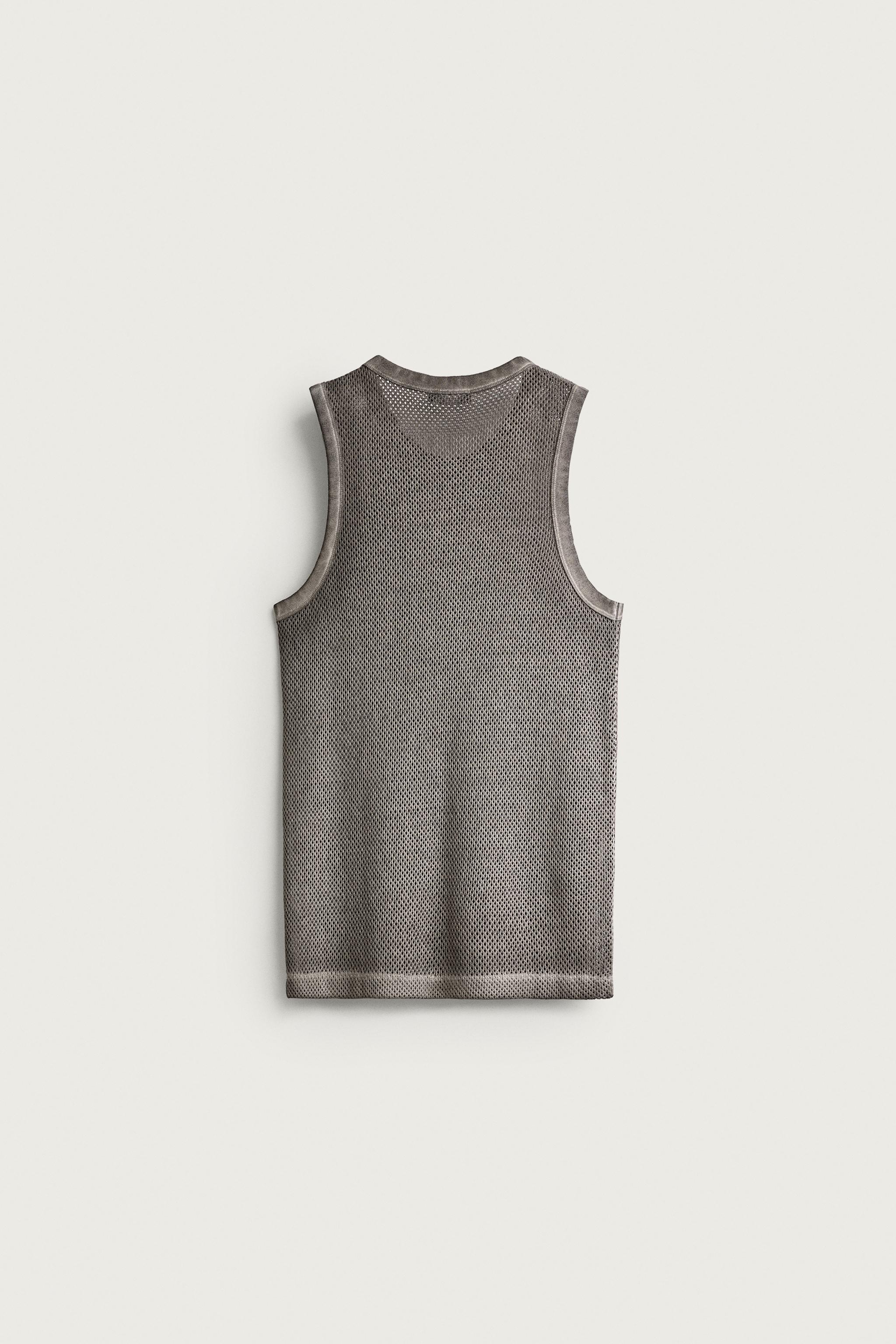 OPEN-KNIT TANK TOP