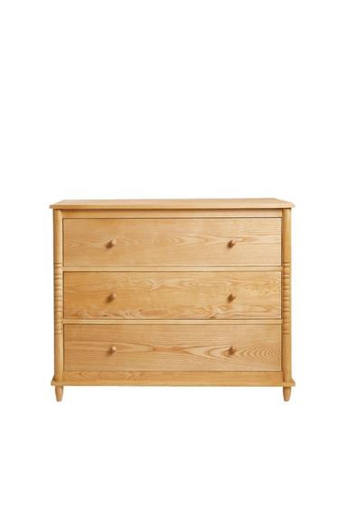 WOODEN CHEST OF DRAWERS - Light beige by Zara