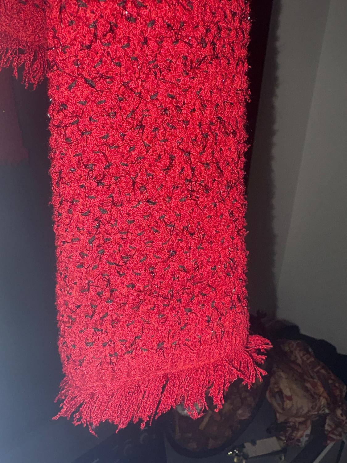 CARDIGAN WITH A FRAYED FINISH - Image 4