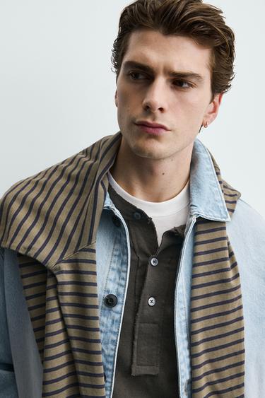 WASHED DENIM OVERSHIRT - Light blue by Zara - Image 4