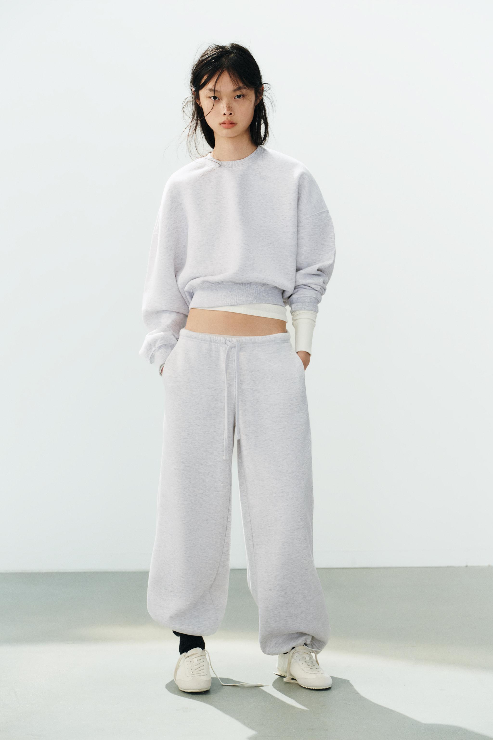 Zara BASIC DÜZ KESİM AYARLANABİLİR PAÇALI PELÜŞ PANTOLON
