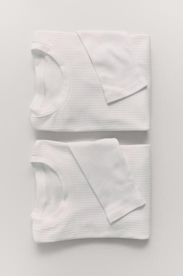 6-14 AÑOS/ PACK DOS CAMISETAS CANLÉ - Blanco roto de Zara