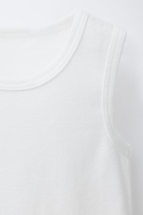 LOT DE TROIS HAUTS SANS MANCHES - Blanc de Zara - Image 3